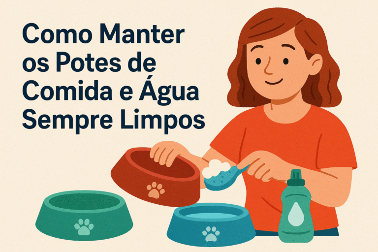 Dicas para Manter os Potes de Comida e Água Sempre Limpos