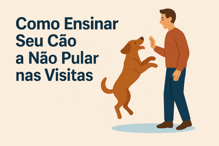 Como Ensinar Seu Cão a Não Pular nas Visitas
