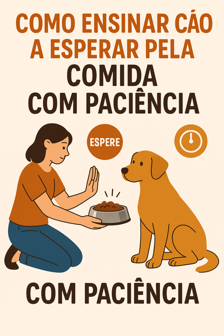 Como ensinar o cão a esperar pela comida com paciência