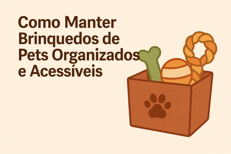 Como Manter Brinquedos de Pets Organizados e Acessíveis